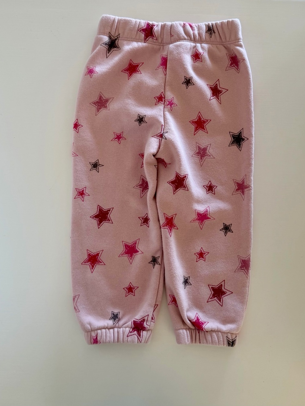 GAP Pink Star Fleece Line Hoodie & Jogger Set — 2T - Picture 5 of 5